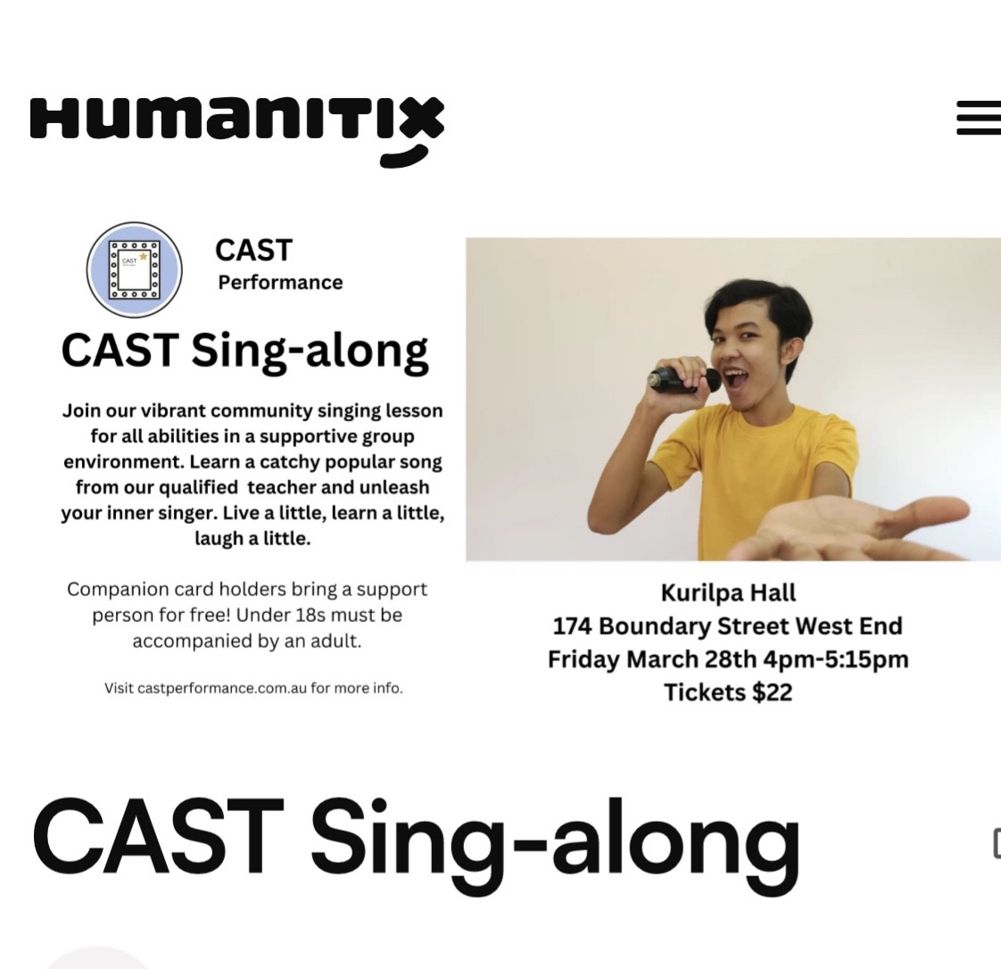 CAST Performance sing-along
