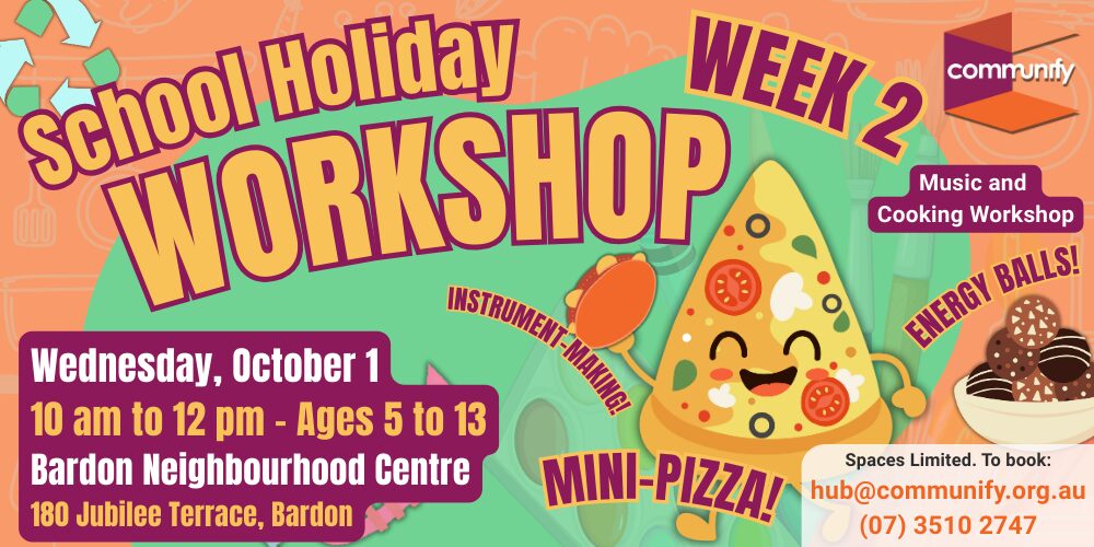 School Holiday Workshop October 2025 - Music and Cooking